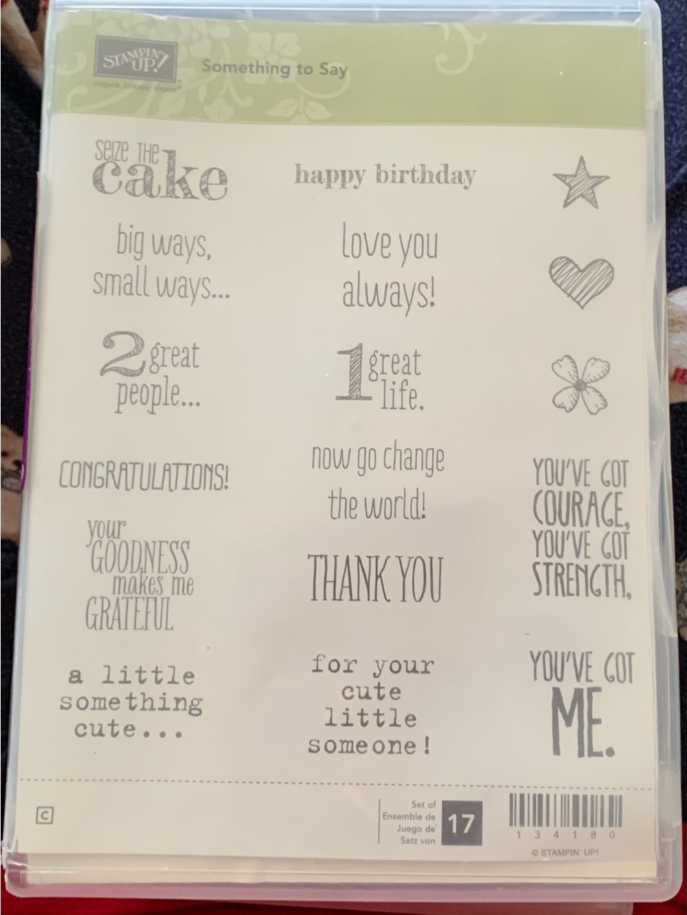 Stampin' Up! Sentiment Stamp Set